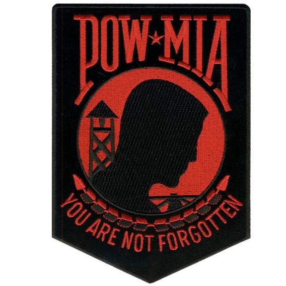 Hot Leathers Patch Pow MIA Patch PPA3092 3 Width x 4 Height Inches