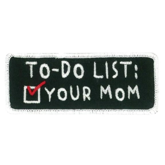 Hot Leathers PPW1209 4 x 1.5 in. To Do List Patch - Multi Color