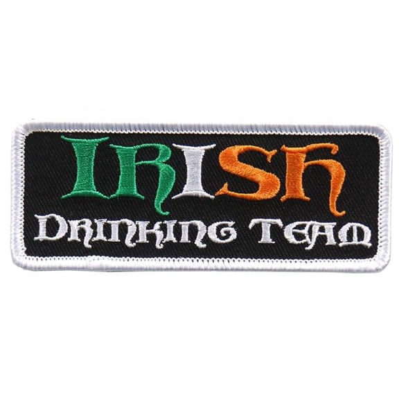 Hot Leathers PPL9596 4 x 1 in. Irish Drinking Team Patch - Multi Color