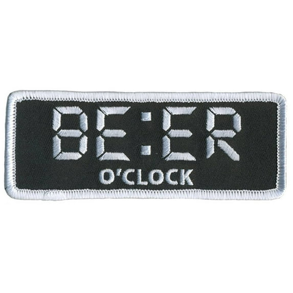 Hot Leathers PPL9808 Beer O'Clock 4"x 2" Patch 4 Width x 2 Height Inches