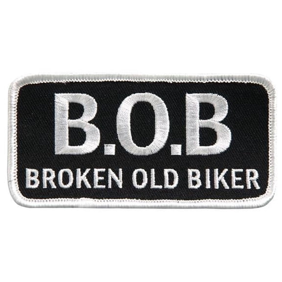 Hot Leathers PPL9415 4 x 2 in. Broken Old Biker Patch - Multi Color