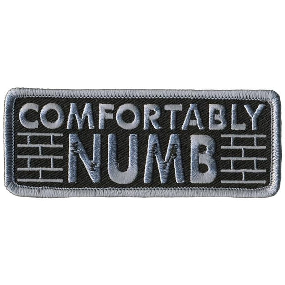 Hot Leathers 4 x 2 in. Comfortably Numb Patch - Multi Color