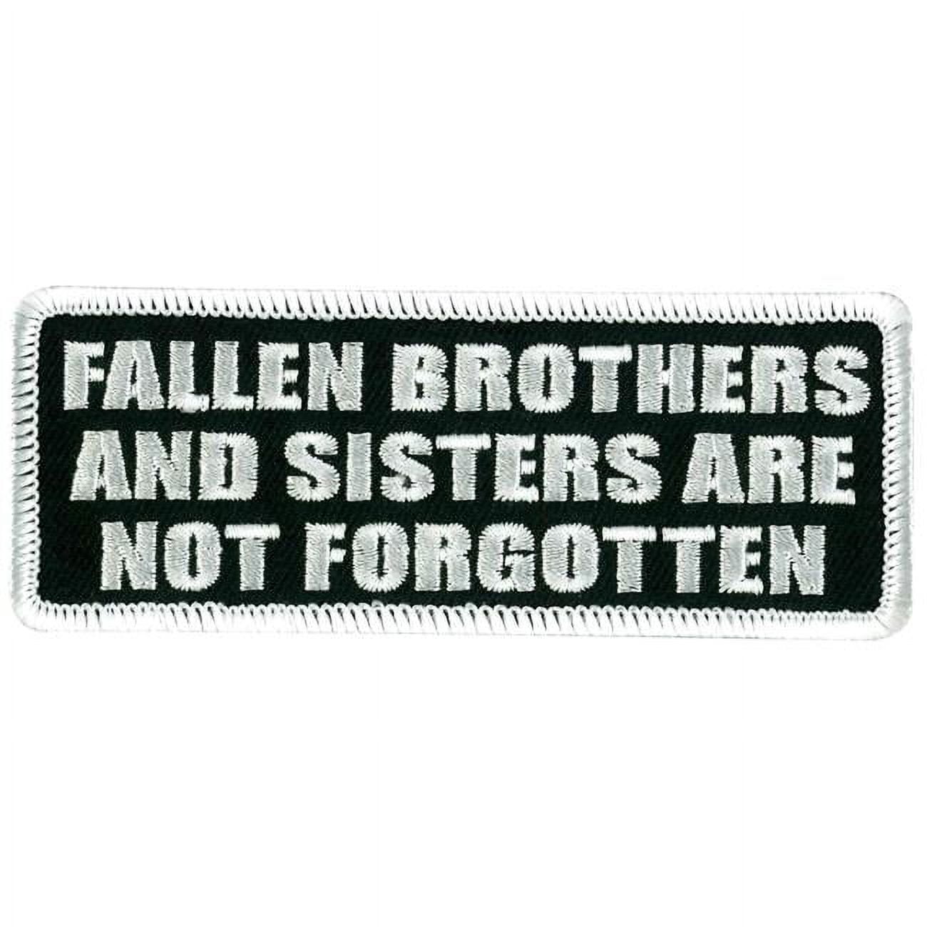 Hot Leathers PPL9265 4 x 2 in. Fallen Brothers & Sisters Patch - Black ...