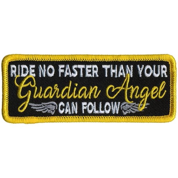 Hot Leathers PPL9958 4 x 2 in. Guardian Angel Patch - Multi Color