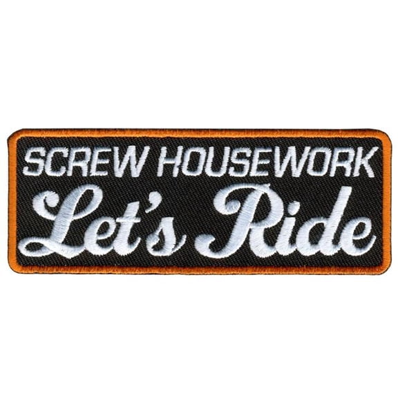 Hot Leathers PPL9339 4 x 2 in. Lets Ride Embroidered Patch - Multi Color