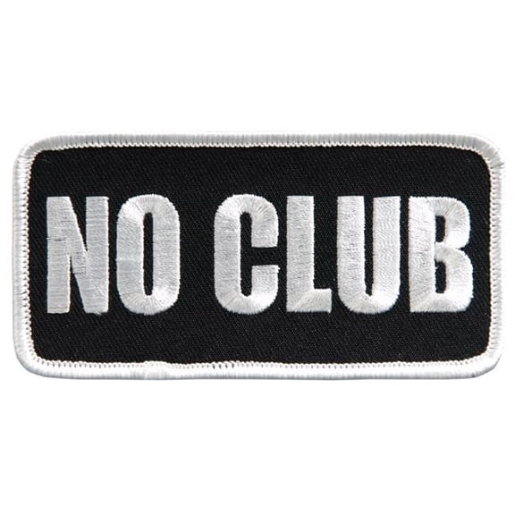 Hot Leathers PPL9439 4 x 2 in. No Club Patch - Multi Color