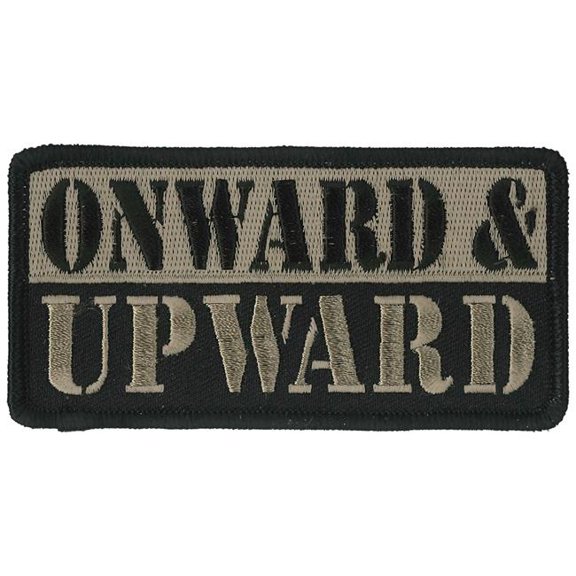 Hot Leathers PPL9861 4 x 2 in. Onward & Upward Patch - Multi Color