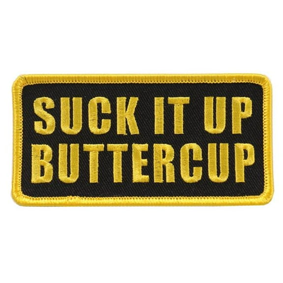 Hot Leathers PPL9654 Suck It Up Buttercup 4"x2" Patch 4 Width x 2 Height Inches
