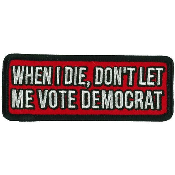 Hot Leathers  4 x 2 in. When I Die Patch - Multi Color