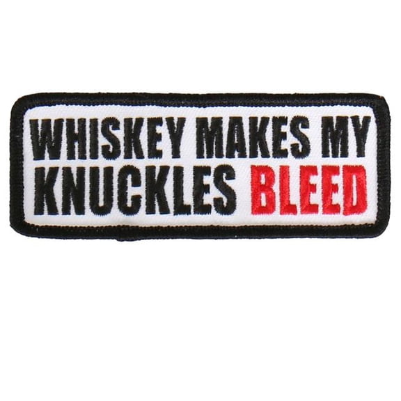 Hot Leathers PPL9475 4 x 2 in. Whiskey Makes Patch - Multi Color