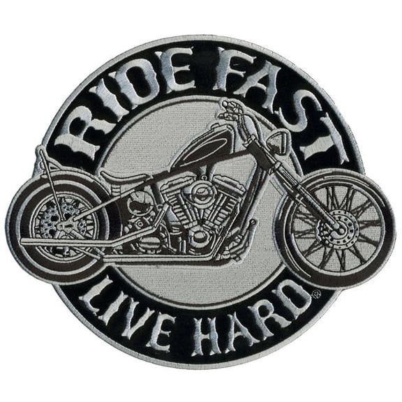 Hot Leathers  4 x 4 in. Circle Bike Patch - Multi Color