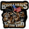 thumbnail image 1 of Hot Leathers PPA3420 Brothers Til the End Patch 5" x 5" 5 Width x 5 Height Inches, 1 of 3