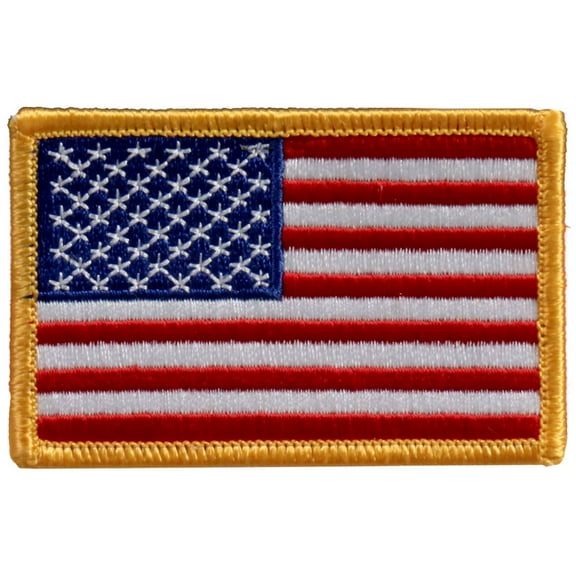 Hot Leathers PPA1223 American Flag Patch 6" x 4" 6 Width x 4 Height Inches