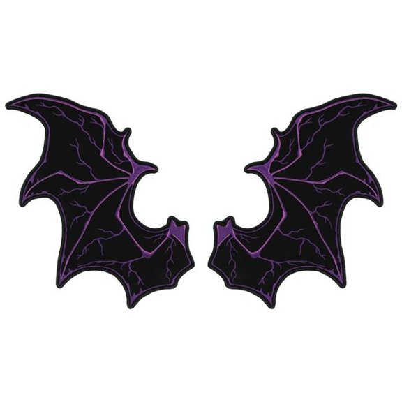 Hot Leathers  7 x 11 in. Bat Wings Patch - Multi Color