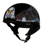 Hot Leathers Advanced Motorcycle DOT Skull Cap Classic Half Helmets Biker HLT XX-Large