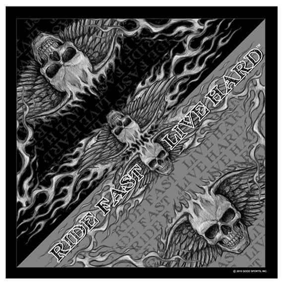 Hot Leathers BAB1053 Bad Scratch Bandana 21X21
