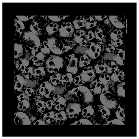 Hot Leathers BAB1063 Ancient Skulls Bandana 21X21