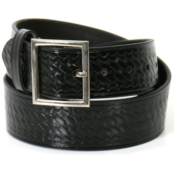 Hot Leathers BLE1017 Basket Weave Genuine Leather Garrison Belt with Removable Buckle 38
