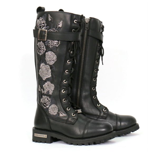 Hot Leathers Women's Wild Rose Black Knee-High Boots, BTL1007 7
