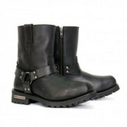 Hot Leathers Mens Short Fuse Black Harness Boots, BTM1004 11