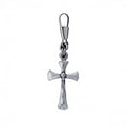 thumbnail image 1 of Hot Leathers, Bikers Zipper Pullers Grips, CROSS & SMALL SKULL, 2" x 1" - ZIP PULLER, 1 of 1