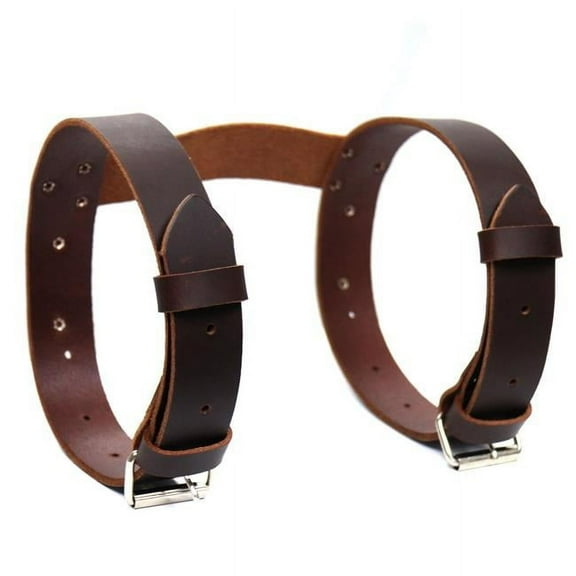 Hot Leathers Blanket Roll Leather Strap - Brown - One Size Fits Most