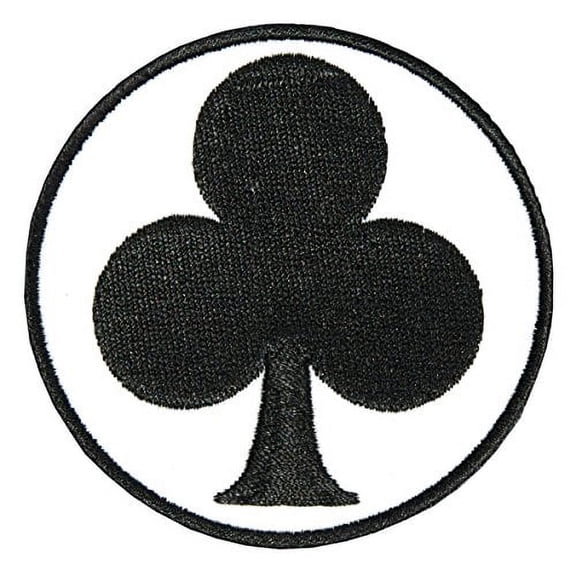 Hot Leathers, CIRCLE CLUB, High Thread Embroidered Iron-On / Saw-On, Heat Sealed Backing Rayon PATCH - 3" x 3"
