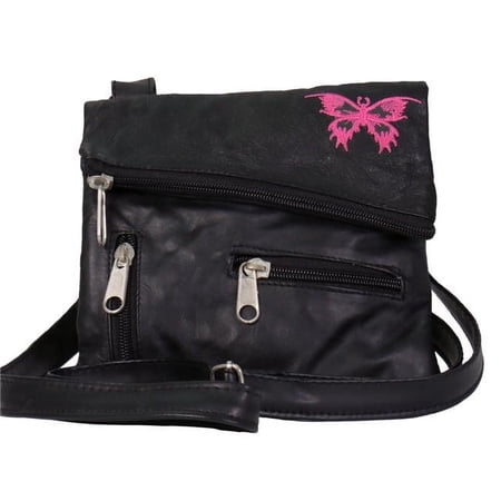 Hot Leathers cpe2002 8 x 7 x 1 in. Butterfly Clip Pouch - Black
