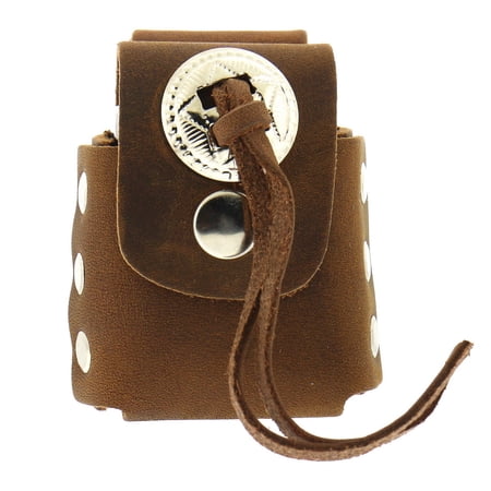 Hot Leathers CSH1002 Brown Lighter Case with Concho 2 x 3 x 2