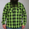 thumbnail image 1 of Hot Leathers FLM2005 Men's Black and Green Long Sleeve Flannel Shirt 3X-Large, 1 of 2