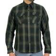 thumbnail image 1 of Hot Leathers FLM2018 Men's Black and Green Long Sleeve Flannel Shirt 2X-Large, 1 of 4