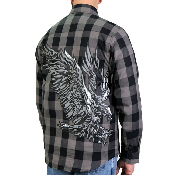 Hot Leathers FLM2102 Men's Tribal Eagle Flannel Long Sleeve Shirt 2X-Large