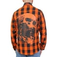 thumbnail image 1 of Hot Leathers FLM2108 Men's 'Ancient Skull' Flannel Long Sleeve Shirt X-Large, 1 of 2