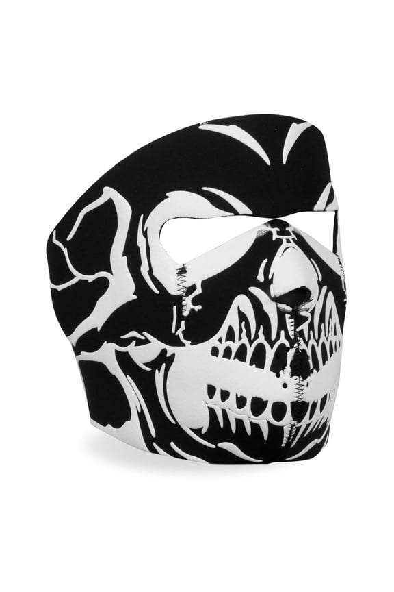 FMA1028 Face Mask Puff Ink Skull One Size