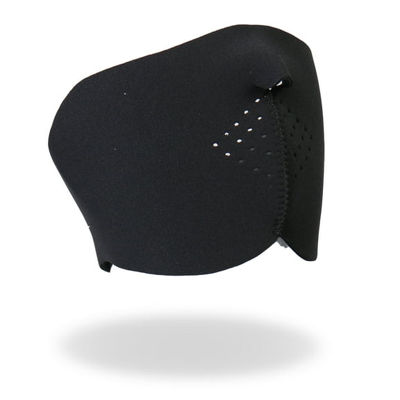 Hot Leathers FMB1001  Black Neoprene 1/2 Face Mask One Size