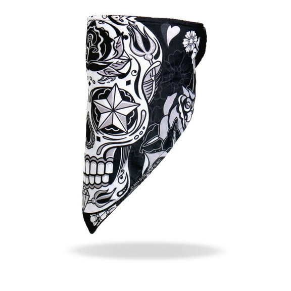 Hot Leathers FWC1002 Sugar Skull Face Wrap Neck Warmer One size