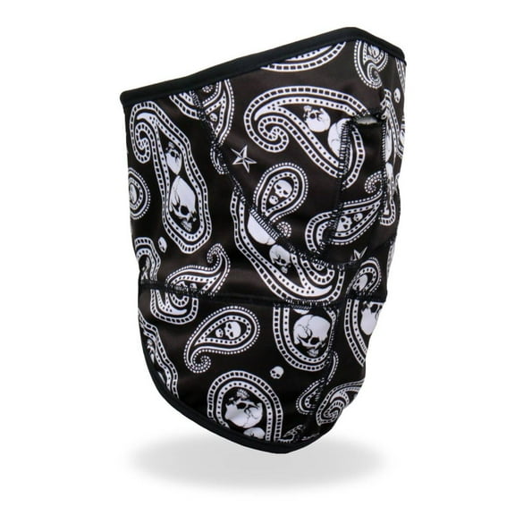 Hot Leathers FWC2005 Paisley Skull Face Wrap Neck Warmer One Size Fits Most