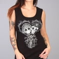 thumbnail image 1 of Hot Leathers GLR2408 'Sugar Couple' Full Cut Black Tank Top Shirt Small, 1 of 3
