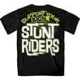 thumbnail image 1 of Hot Leathers GMD1521 Men's Black Support Your Local Stunt Riders T-Shirt X-Large, 1 of 3