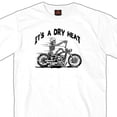 thumbnail image 1 of Hot Leathers GSB253 Men’s ‘Skeleton Cycle-It’s  A Dry Heat’ ’ White Short Sleeve T-Shirt Large, 1 of 2