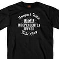 thumbnail image 1 of Hot Leathers GSB274 Men’s ‘Support Your Local Bike Shop’ Black Short Sleeve T-Shirt X-Large, 1 of 2