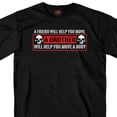 thumbnail image 1 of Hot Leathers GSB298 Men’s ‘A Brother Will Help You Move A Body’ Black Short Sleeve T-Shirt X-Large, 1 of 3