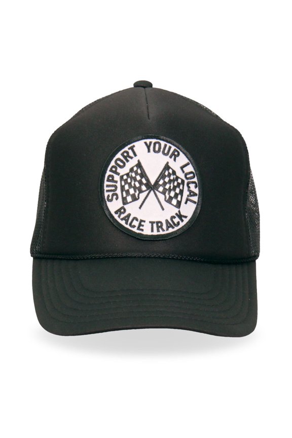 GSH1027 Support Your Local Race Track Trucker Hat One Size