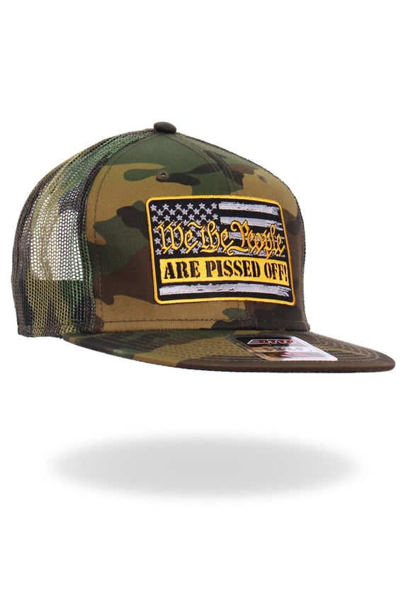 GSH2028 Black We The People Camo Snapback Hat One Size