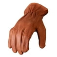 thumbnail image 1 of Hot Leathers GVD1013 Brown Deerskin Leather Driving Gloves Small, 1 of 3