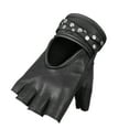 thumbnail image 1 of Hot Leathers GVL1010 Ladies Fingerless Gel Palm Gloves with Studs Large, 1 of 5