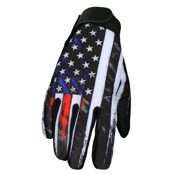 Hot Leathers GVM3002 Vintage American Flag Mechanics Glove Medium