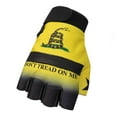 thumbnail image 1 of Hot Leathers GVM3011 Leather Don't Tread on Me Fingerless Gloves 2X-Large, 1 of 2