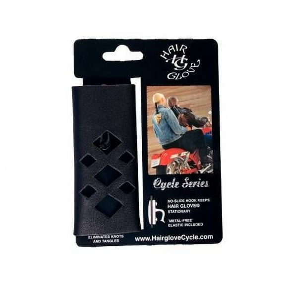 Hot Leathers HRG2005 Black Die Cut Hair Glove 8"