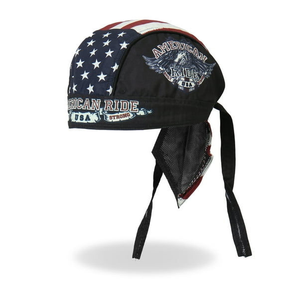 Hot Leathers HWH1046 American Ride Eagle Headwrap One Size